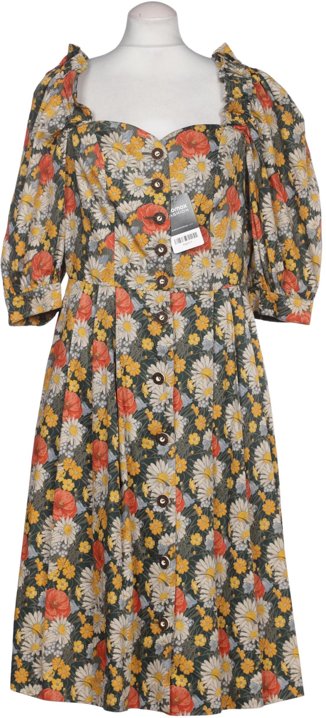 Wenger Tracht Damen Kleid, Mehrfarbig, Gr. EU 40, Baumwolle - Second Hand