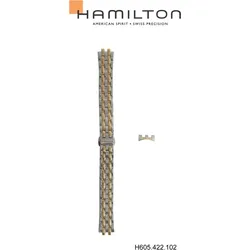 Hamilton - Jazzmaster Band-set Edelstahl H695.422.102 - Zweifarbig rosé