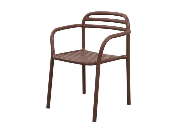 Cane-line Chaise Bliss avec accoudoirs Desert red