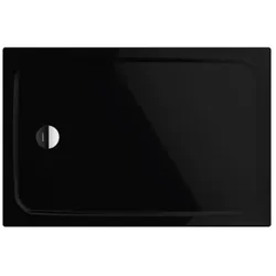 Kaldewei Cayonoplan Duschwanne 361300010701 75x90x1,8cm, bodeneben, schwarz