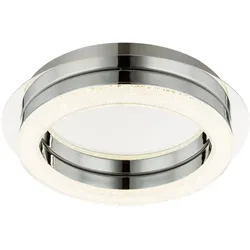 LED Deckenleuchte Deckenlampe Acryl Chrom Kristall-Deko 28 cm Wohnzimmer Schlafzimmer