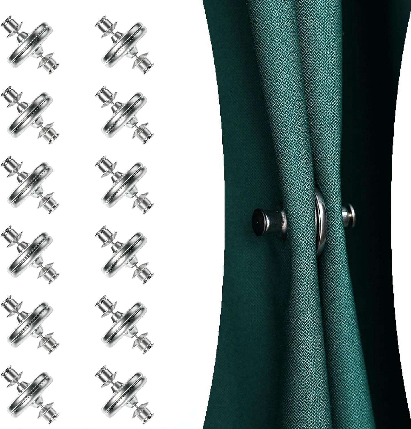 Magnetische gordijnmagneten 20 mm - Zilver - Waterdicht