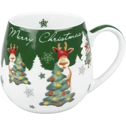 6x Könitz, Tasse, MerrChristmas-Weihnachtselch (400 ml, 6x)