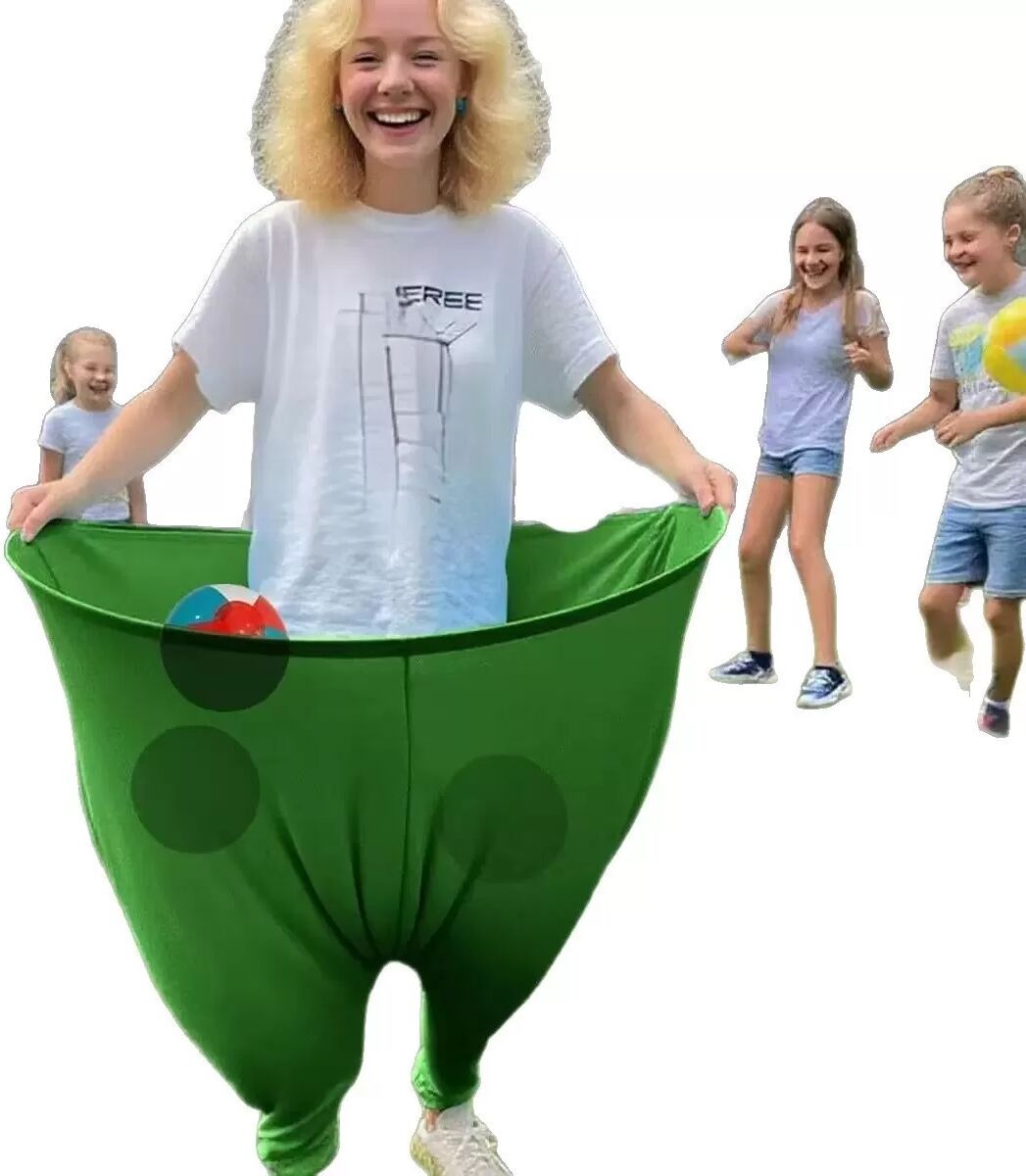 INF Granny Pants Yard Spiel: Lustiges übergroßes Wurfspiel für Familie & Outdoor-Aktivitäten Grün