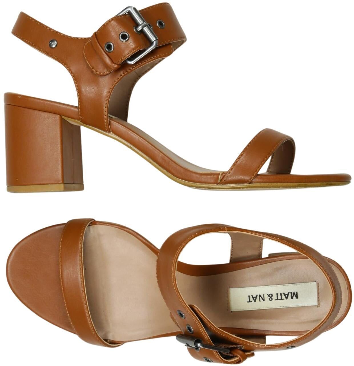Matt Nat Damen Sandalen, Braun, Gr. EU 39, kein / Etikett - Second Hand