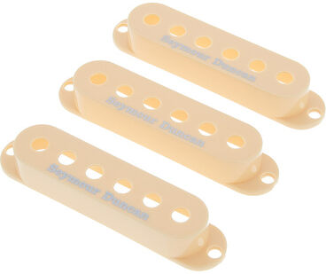 Seymour Duncan Pickup Cover Set Cream Logo Creme