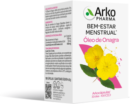 Arkocápsulas Suplemento Bem-Estar Menstrual Óleo de Onagra 100 cápsulas