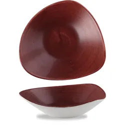 Churchill Stonecast Patina Red Rust Schale Dreieck. 23.5cm / 60cl Stonecast