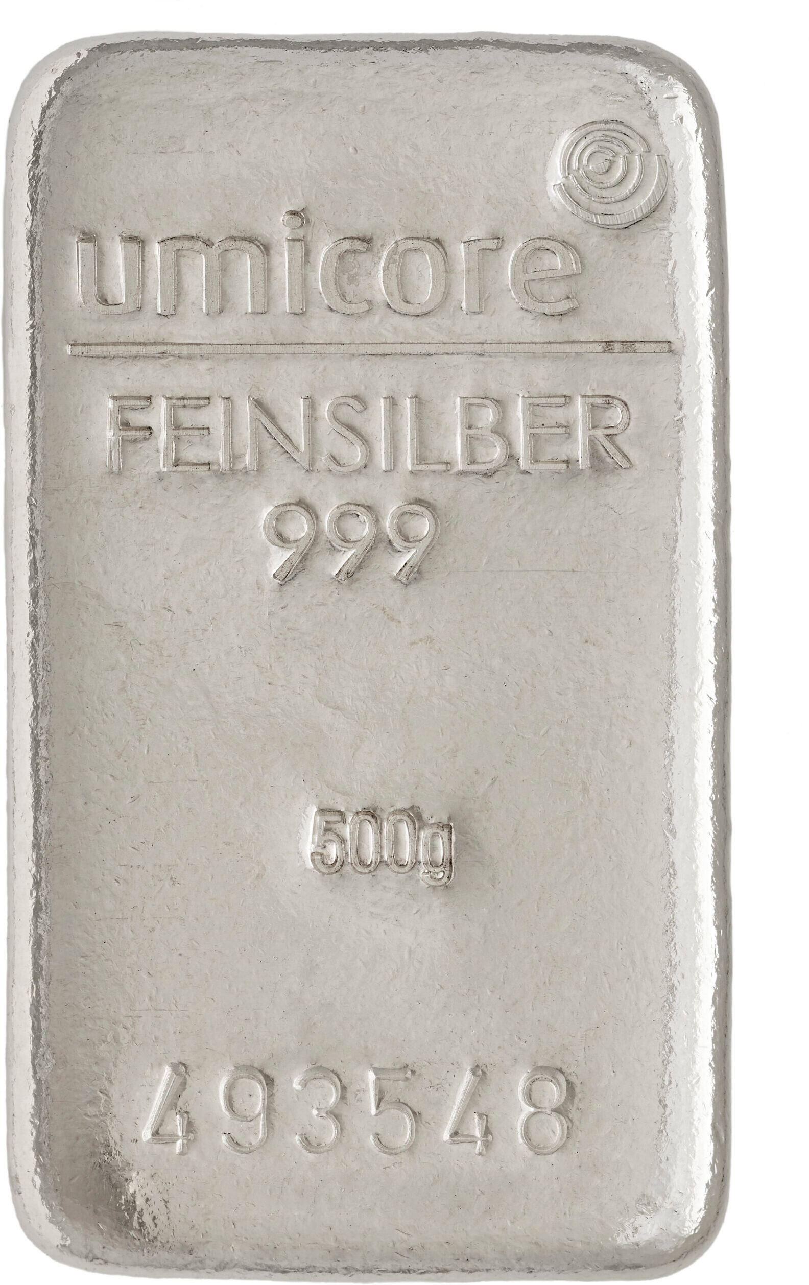 Umicore sølvbarre 500g