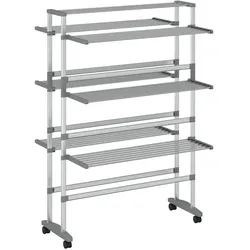 vidaXL Radek, Wäscheständer, Silber