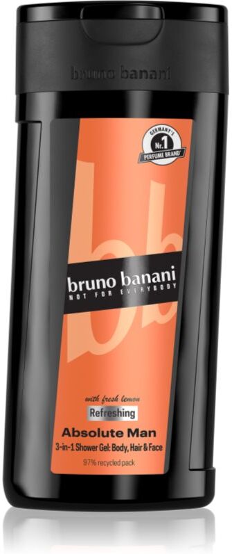 Bruno Banani Absolute Man gel douche rafraîchissant 3 en 1 pour homme 250 ml