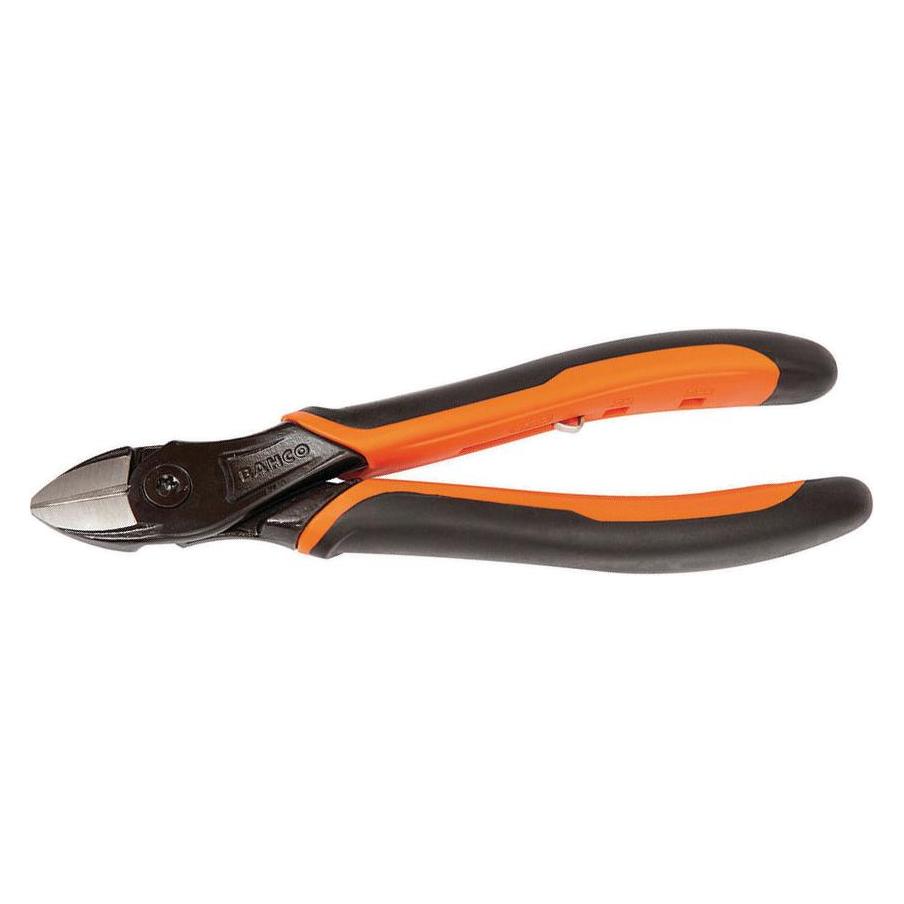 Bahco ERGO Seitenschneider mit selbstöffnendem Zwei-Komponenten-Griff, phosphatiert, 140 mm, Industrieve (140 mm) (2101G-140IP)