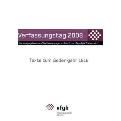 Verfassungstag 2008, Geheftet von , Verlag Österreich, 978-3-7046-5401-4