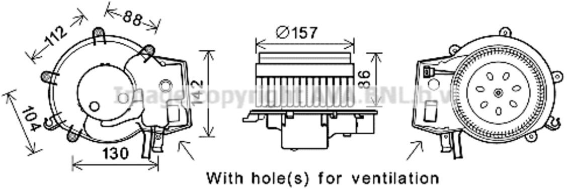 Ava Cooling Ventilatore interno MS8643