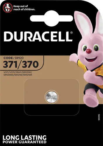 Duracell Knopfzelle 371 1.55 V 1 St. 40 mAh Silberoxid SR69