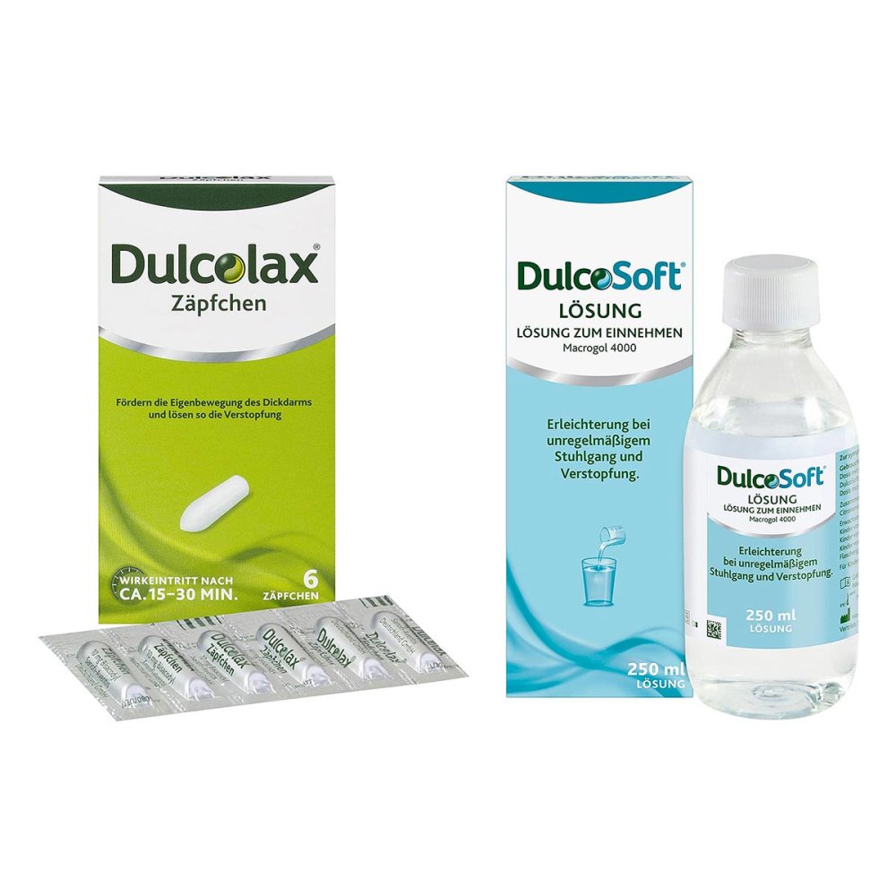 A. Nattermann & Cie GmbH Dulcolax Zäpfchen 6stk und Dulcosoft Lösung 250ml 08102599