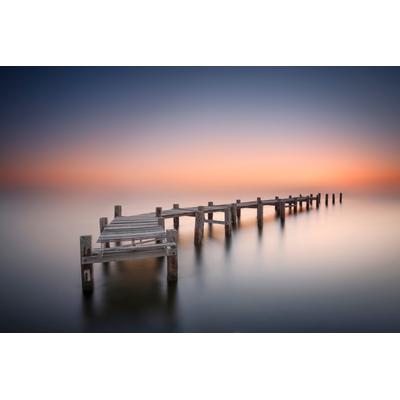 Fototapete PAPERMOON "Photo-Art JOSE BEUT, ALTER PIER II", bunt, B:4m L:2,6m, Vlies, Tapeten