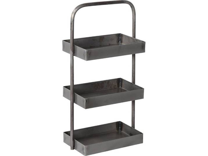 Trademark Living Etagere Gestuftes Tablett aus lackiertem Eisen, Eisen