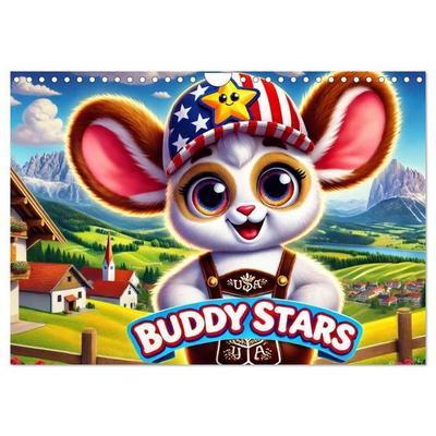 Buddy Stars - Abenteuer für Kinder (Wandkalender 2027 DIN A4 quer), CALVENDO Monatskalender