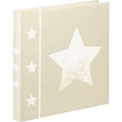 hama 00002336 Jumbo-Album Skies, 30x30 cm, 60 weiße Seiten, Beige