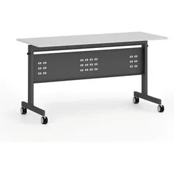 Mobiler Schreibtisch PRIMO MOBI, 140x60 cm, schwarzes Metallgestell