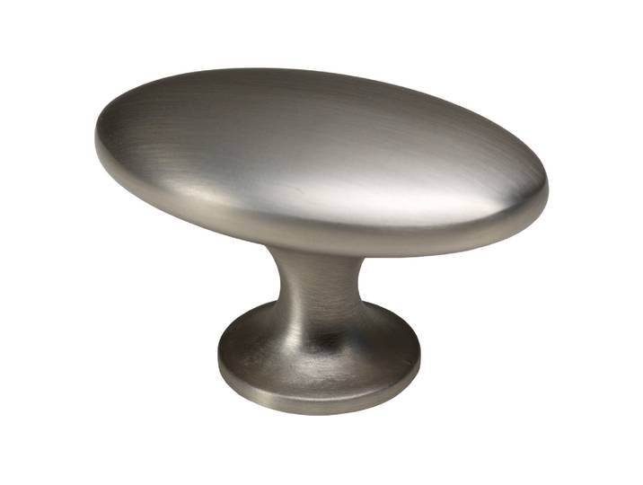 Ovaler Metallgriff Edelstahl Look