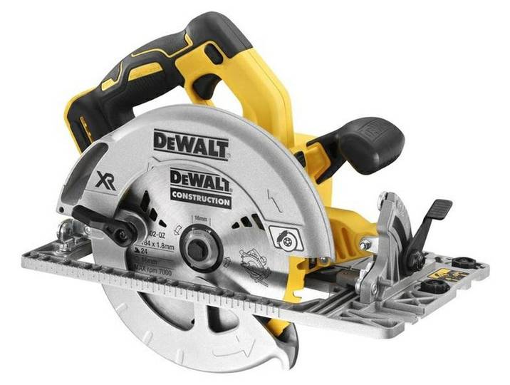 Scie Circulaire 184mm DEWALT DCS572N-XJ XR 18V Brushless - compatible rail de guidage