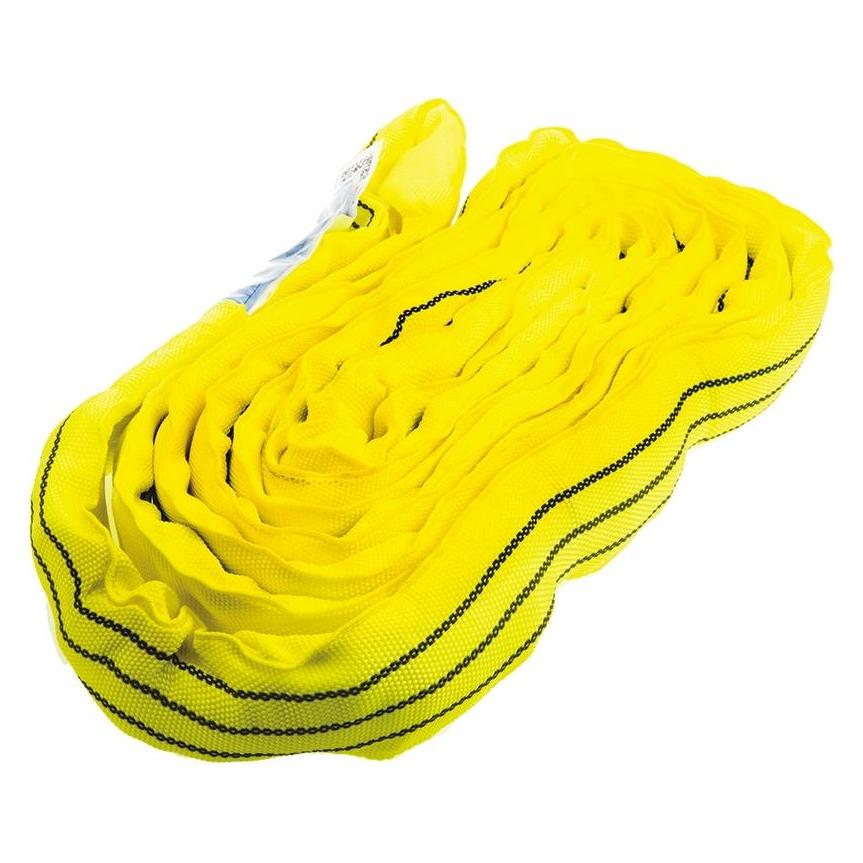 RS PRO Yellow round lifting sling,4m 3ton pull (7292984)