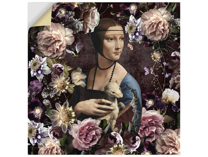 Artland Lady mit Hermelin - Da Vinci Adaption Portrait 1 Stk. tlg. als Alubild, Leinwandbild, Poster, Wandaufkleber in verschied. Grössen
