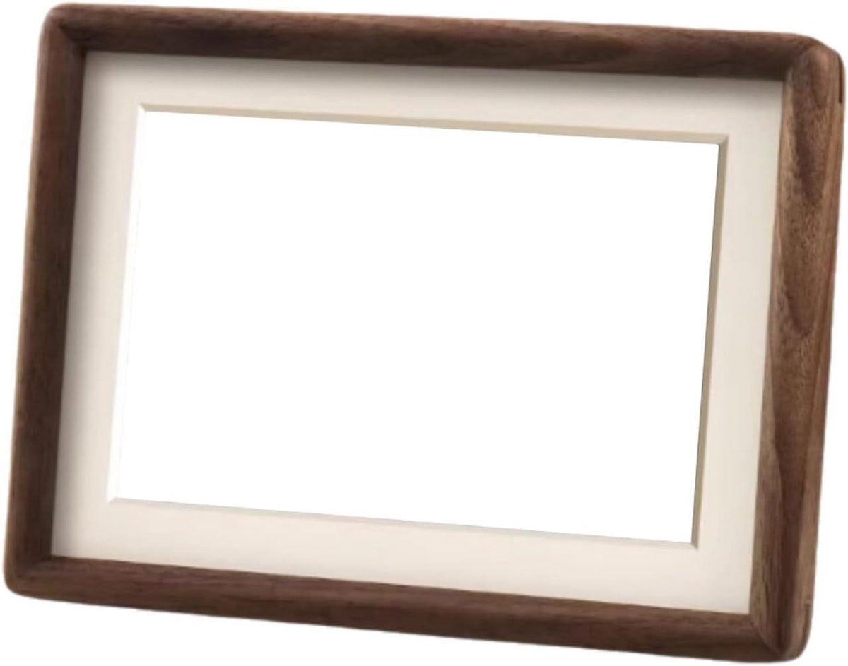 Houten Fotolijst Donkerbruin - Rustieke Lijst voor A4 Formaat