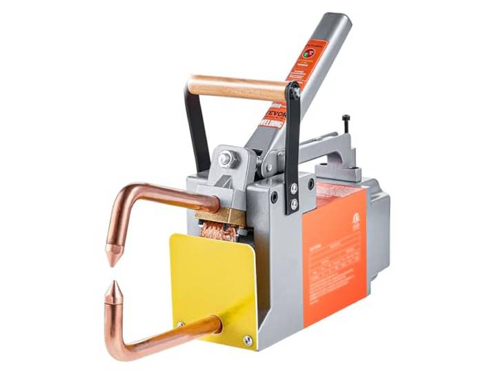 VEVOR Soudeuse par points portable\, épaisseur 1/8\ \, machine à souder par points\, capacité d'entrée de 8 kVA\, machine pointe de soudage pour tôle d'acier au carbone\, acier inoxydable\, tôle