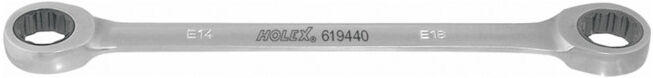 HOLEX Clé polygonale double à cliquet pour vis TX E14XE18 (619440 E14XE18)