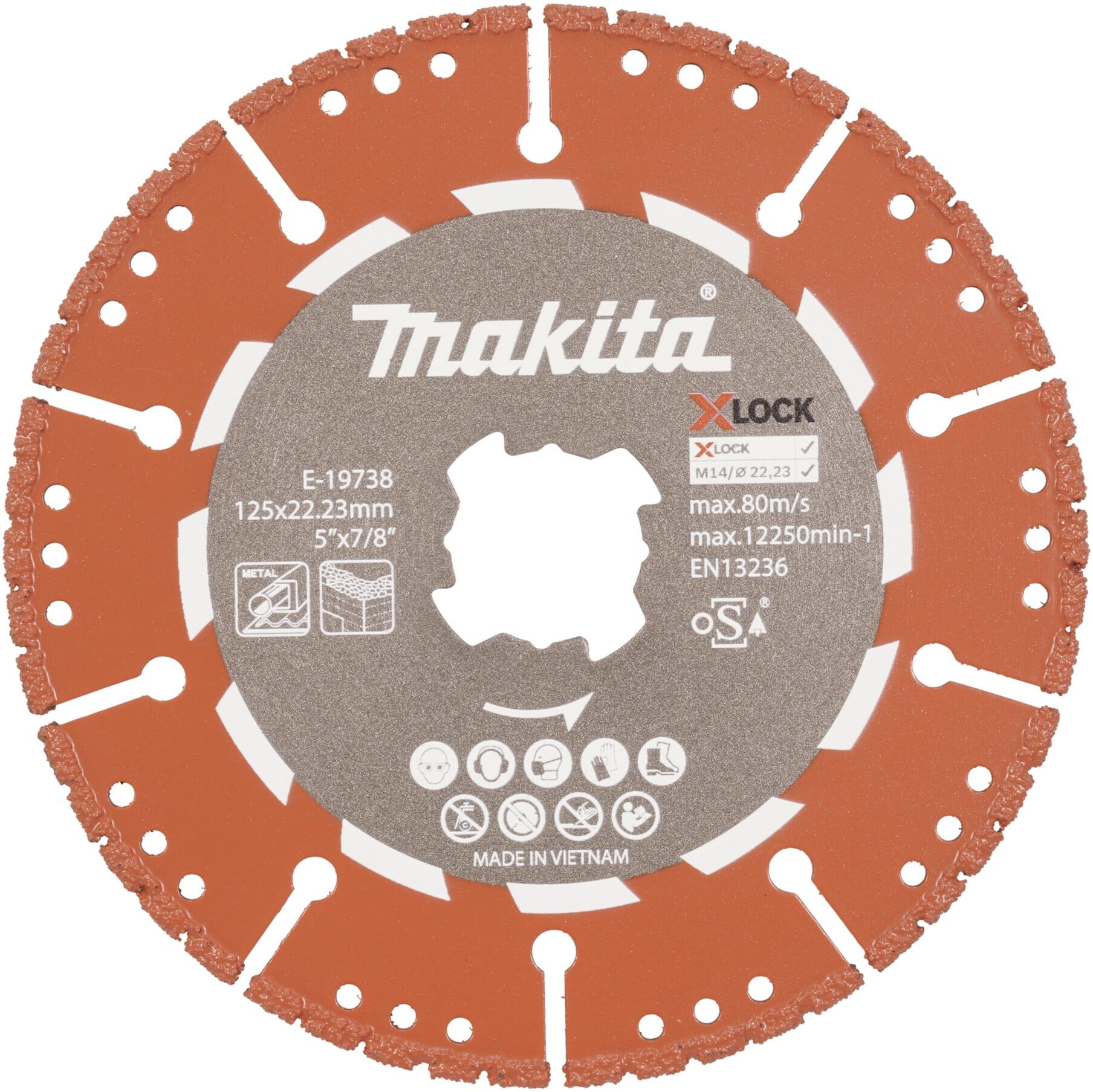 Makita Diamanttrennscheibe X-LOCK Rescue 125mm (E-19738)