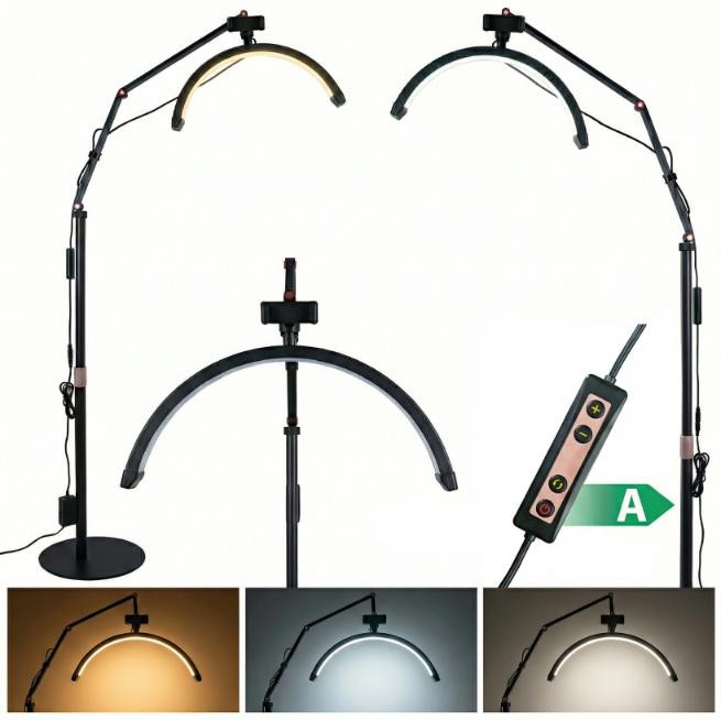 Calissimo LED vloerlamp zwart voor professionals
