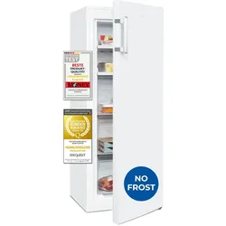 Exquisit Gefrierschrank GS5231-NF-H-040C weiss | 161 l Nutzinhalt | 4*-Gefrieren | Alarm-Funktion | Schnellgefrieren | NoFrost