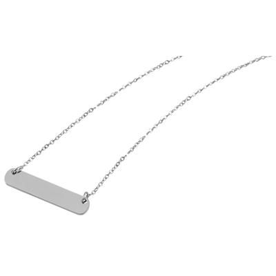 Kette ohne Anhänger ADELIA´S "Halskette mit Anhänger – aus Edelstahl", silber, Halsketten, Damen, 43cm, Edelstahl, Perfekt zum Verschenken an besondere Menschen