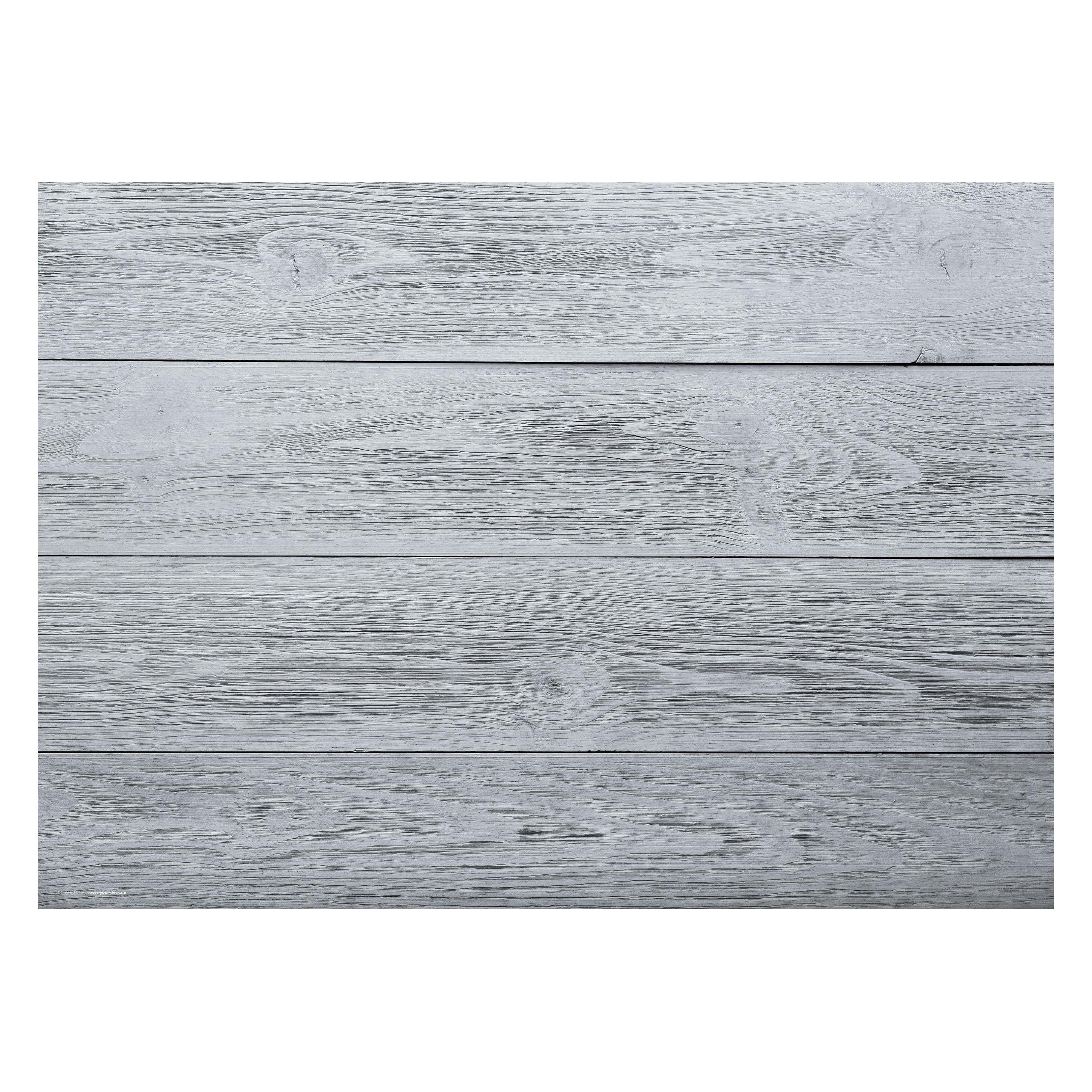 CoverYourDesk Schreibtischunterlage Graue Holzbretter Hintergrund (21557275)