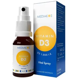 VITAMIN D3 1000 I.E. Mediakos Vital Spray 20 ml