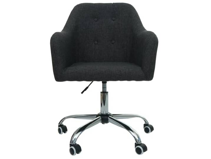 Mendler Bürostuhl HWC-L92 - Stoff/Textil dunkelgrau