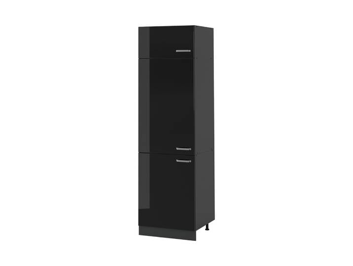 Armoire Haute R-line\, Noir Haute Brillance/anthracite\, 60cm\, Vicco