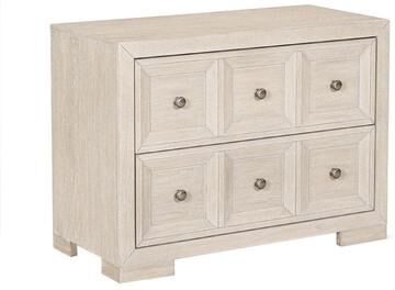 Benjara Kizie Oversized Nightstand, USB A-C, 2 Drawers, Bronze, Beige, 38 Inch