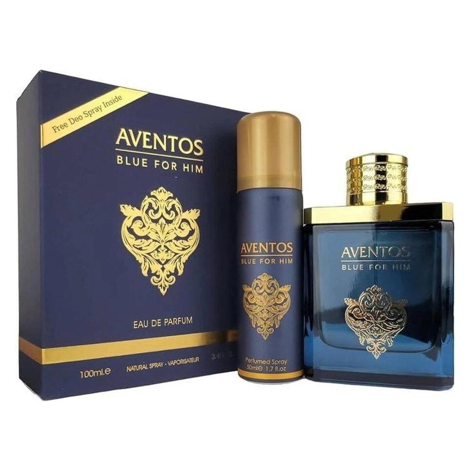 Ameer Al Oud Fragrance World FRAGRANCE WORLD AVENTOS BLUE(M)(DF)2PC SET(3.4oz edp sp,1.7oz Body Spray) (Parfum Set) (62736825)