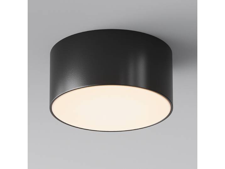 Plafonnier LED Zon Ø 12cm Noir/Noir