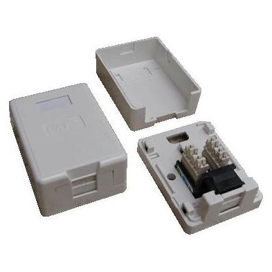Datacom UTP 1xRJ45 zásuvka CAT6 na omítku (protiprachová) (2335)
