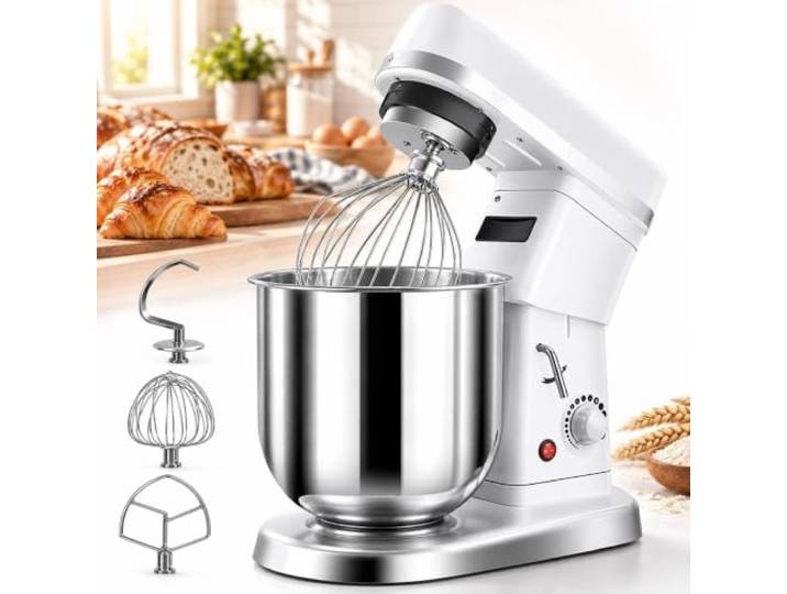 Kommerzielle Backmixerausrüstung, inklusive Teig Hakendrahtbesen, flacher Rührbesen, 0,5 kg Mischkapazität for schweren Teig