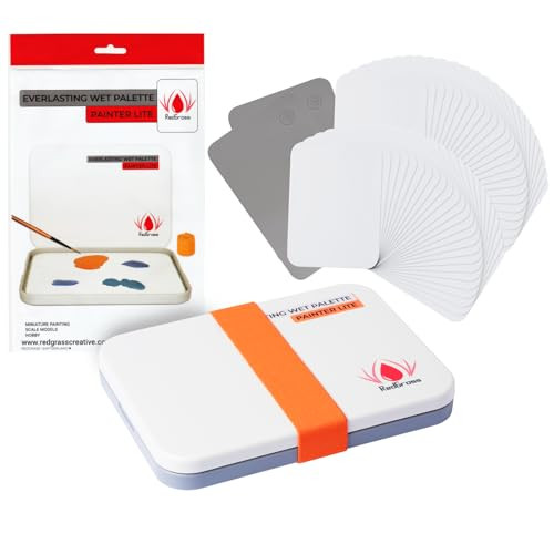 Redgrassgames Everlasting Wet Palette Painter Lite voor miniatuurschilderen en acrylverf, 22,5 cm