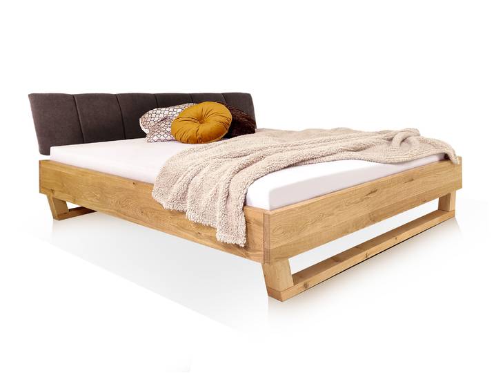DAKONA Holz-Kufenbett mit Polsterkopfteil, Material