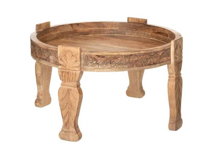 Table d'appoint  Gypsy  manguier D75cm - Atmosphera Créateur d'intérieur