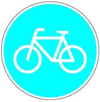 VKZ.237 Ronde 600mm Piste Cyclable Signalisation RAL Folie RA2 ; ADCO (4251783606118)