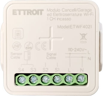 Ettroit Micromodulo Intelligente Smart Wifi 1 Canale Per Cancelli Garage E Serrature Da Incasso Tuya Etwf4021